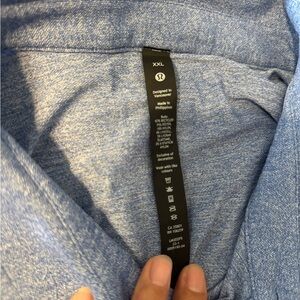 Lululemon Blue Heathered Shirt XXL